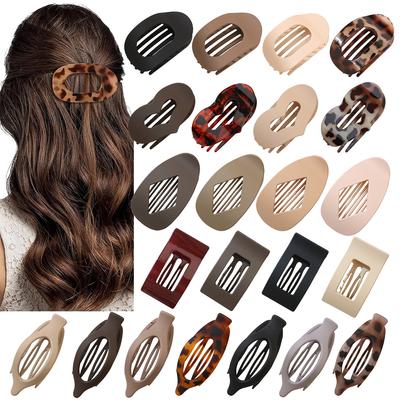 Clips Plat Oval Tip Cioc de Rață pentru Păr, Clips pentru Spatele Capului, Prindere Puternică, Clips Simplu, Accesorii de Păr