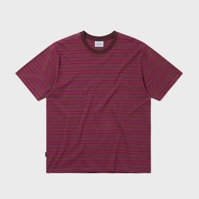 ThIs Is Never That Striped Tee Purple Red