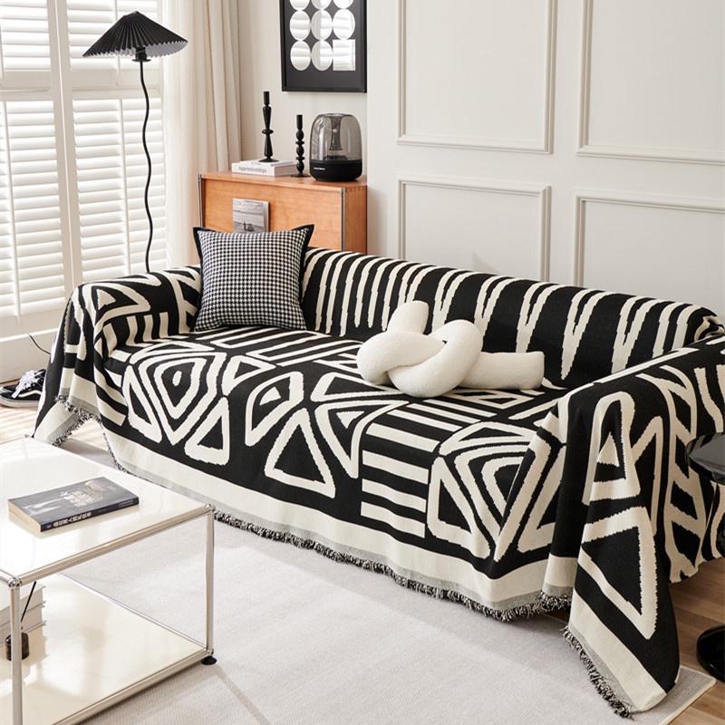 

1pcs Anti Grasping Sofa Cover Household Air Conditioner Blanket Strong Dust-proof Cloth Designed For Bedroom Living Room Area Pillows Cushion 1seater 180x130cm