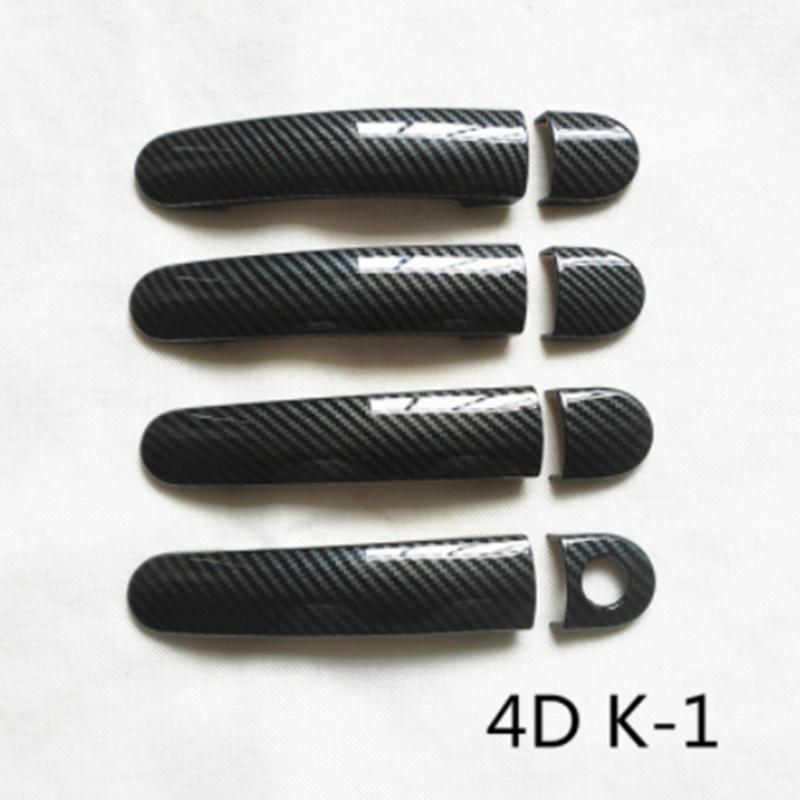 Car Door Handle Cover Plastic Imitation Carbon Fiber Trim for SEAT Leon 1M MK1 1P MK2 Cupra FR Accessories Styling Stickers