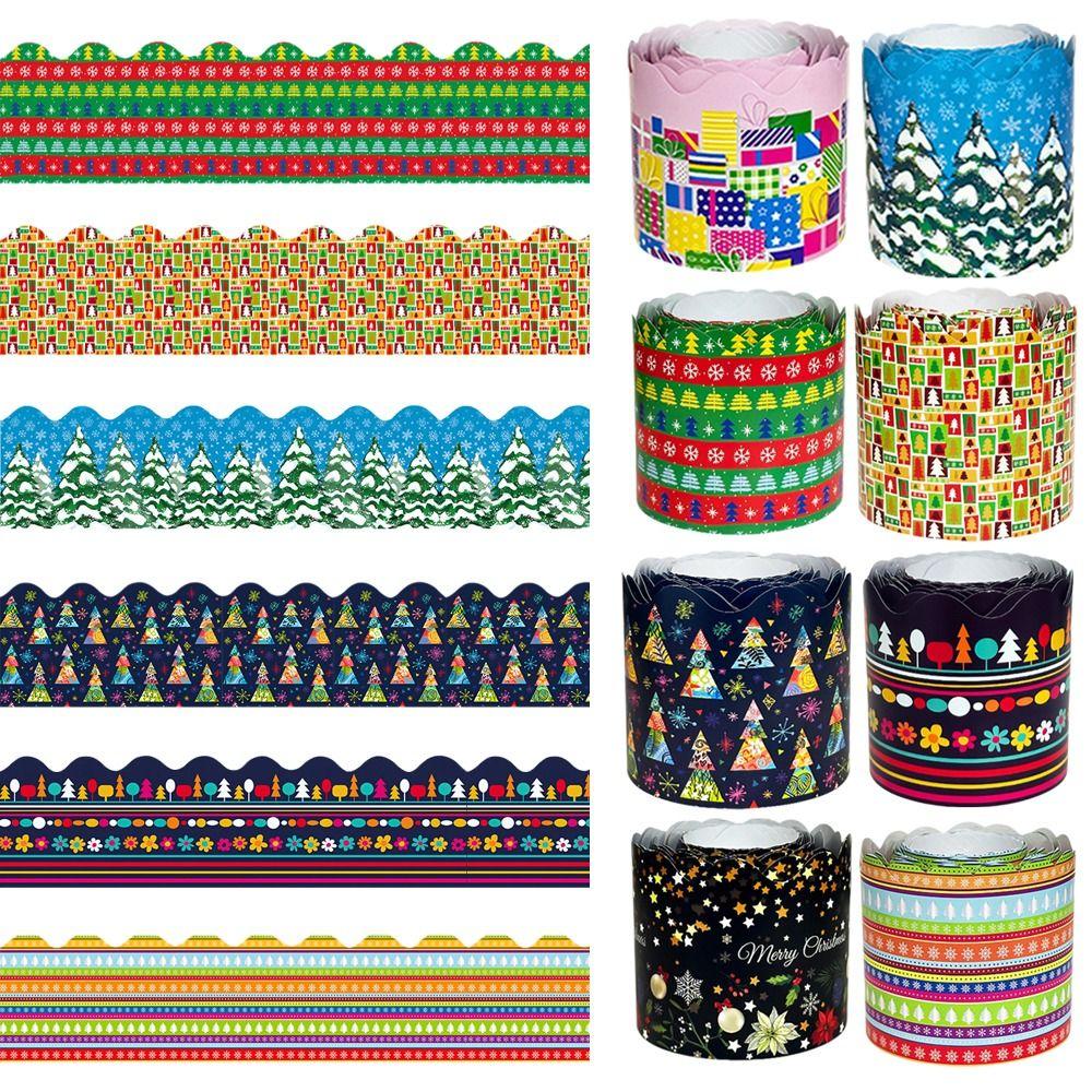 Paper Border Paper Handmade Crafts Bulletin Board Border New Stickers Christmas