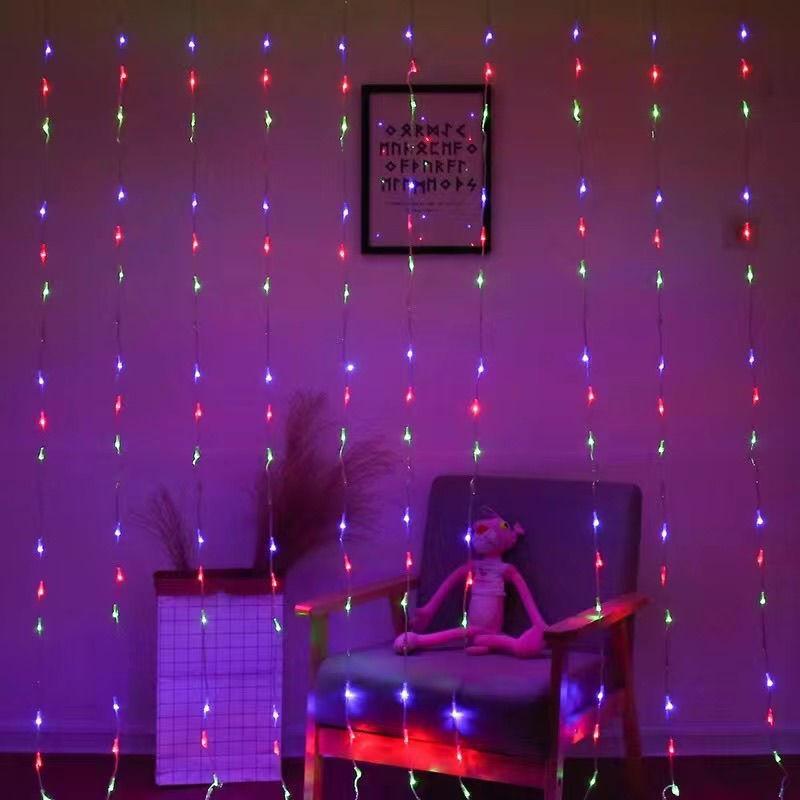 LED Waterfall Flowing Net Lights: Outdoor Waterproof Festival Decoration Fairy Lights for a Romantic Atmosphere