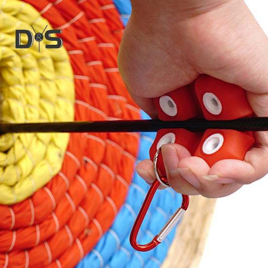 Arrow Puller Silicone Small Archery Target Remover Gripper with Hanging Buckle Ergonomic Hand Saver for Practice
