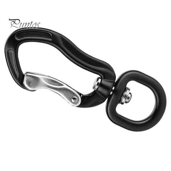 Universeller Ringkarabiner Aufhängeschnalle 360-Grad-Drehung Rotierend Selbstverriegelnd Sicherer Outdoor-Clip Hohe Tragfähigkeit Aluminiumlegierung Vielseitig