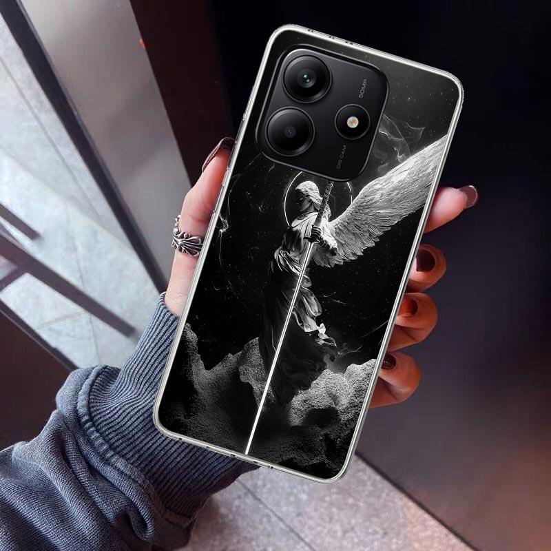 Erzengel Michael Handyhülle Für Xiaomi Redmi Note 15 14 14S 13 12S 12 Pro Plus 11S 11 10S 10 4G Cover 11E 11T 5G Druck Fundas R