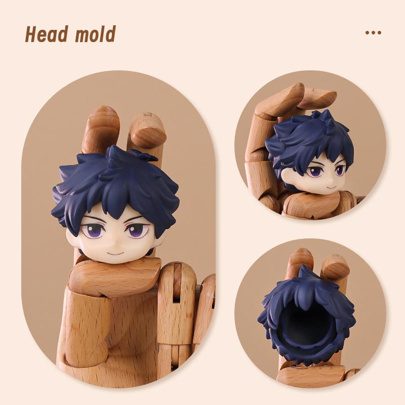 Ob11 Doll Plastic Hair Replacement Doll Hair Head Mold Accessories For Obitsu11 Gsc Body 1/12 Bjd Head Shell Doll Body Boy Girl