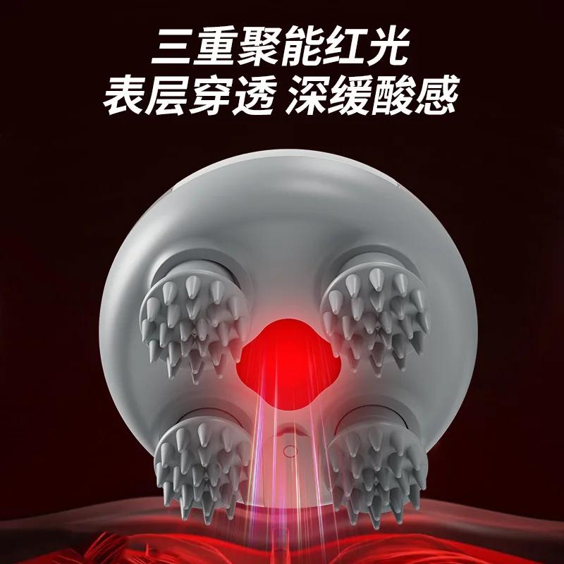 Pet Massager Simulation Human Head Massager Kneading Scalp Multifunctional Hot Compress Relaxing Home