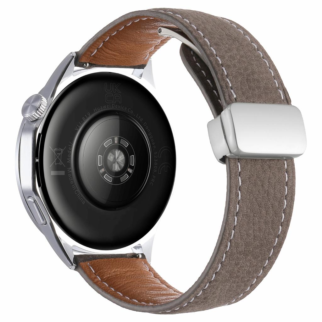 22-мм магнітна застібка Ремінець для годинника Huawei Watch GT 6/5/5 Pro/4 46 мм Масляниста воскова текстура лічі Натуральна шкіра