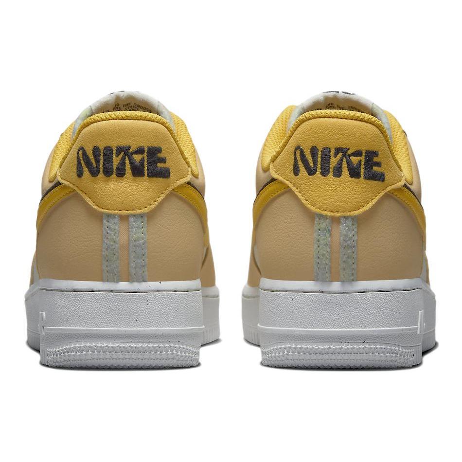 New Nike Air Force 1 Low '07 Lx '82 Double Swoosh Sail Yellow Ochre Women's DX6065-171