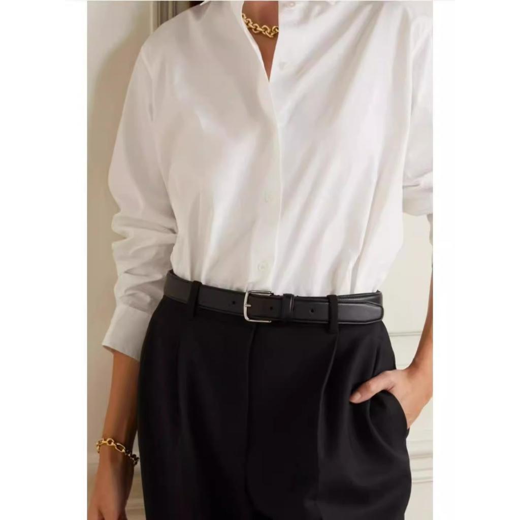 The new top layer cowhide decorative belt is simple and the same style of Kendou is retro with fashion and versatile pin buckle belt women