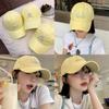 Peaked Baseball Cap Hat Alphabet Embroidery Pattern Uv Adjustable Protection