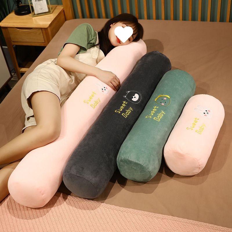 Removable, Washable Long Body Pillow: Versatile for Leg-Clamping, Girls' Pillow, or Backrest.