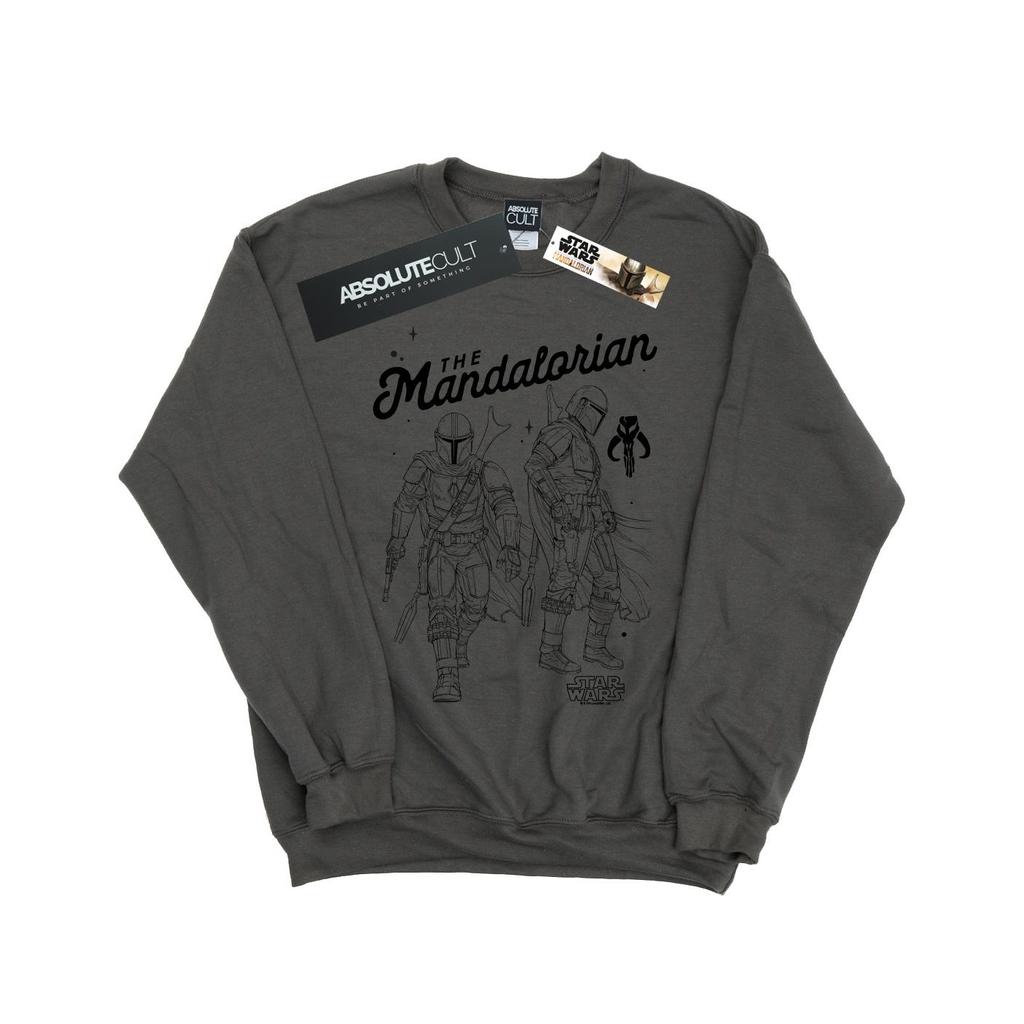 Star Wars Mens The Mandalorian Hunter Profile Sweatshirt