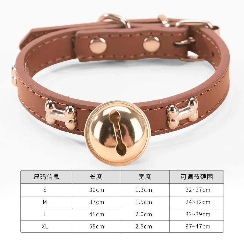Pet Collar Bell Paw Print Bone Alloy Bell Small Dog Teddy Puppy Collar Dog Cat Supplies