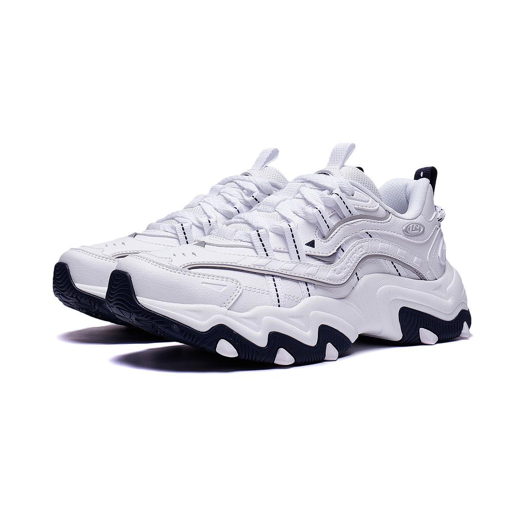 Li-Ning Cat Paw Lite 2 Classic Versatile Retro Thick Sole Height Increasing Rebound Non-Slip Wear-Resistant Low-Top Dad Shoes Women sneaker AGCT358-10