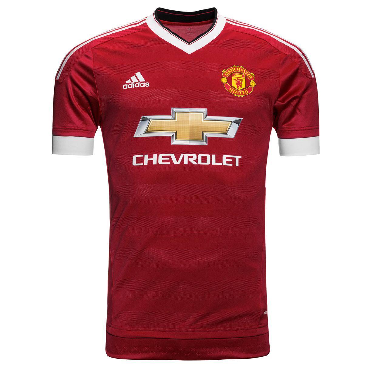

Adidas Adizero Manchester United 2015/16 Season Home V-Neck Breathable Short Sleeve Football Shirt Player Version Unisex tops AC1415 S