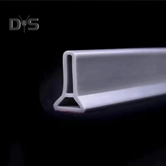 100/200CM Collapsible Shower Threshold Water Dam Self Adhesive Silicone Waterproof Barrier Strip Kitchen Bathroom Dry Wet Separation Bendable Water