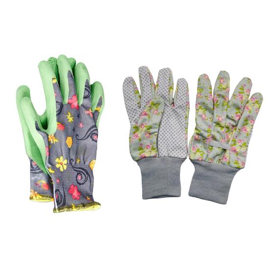 Wasserdichte Gartenhandschuhe Floral Durchstichfeste Schutzhandschuhe Rutschfeste Gartenarbeitshandschuhe Geschenk