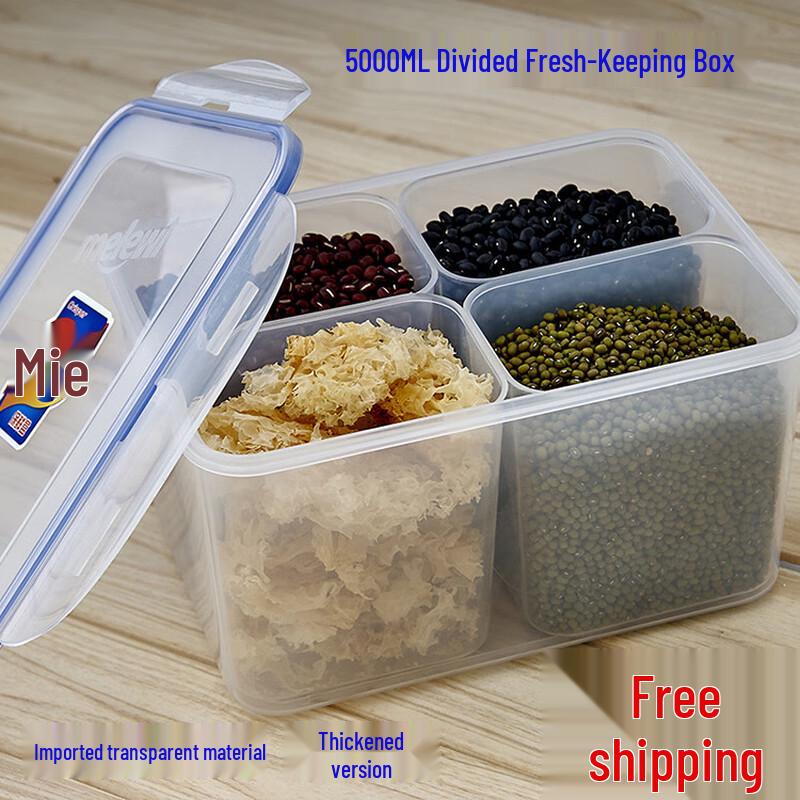 5L Divided Rectangular Food Storage Container