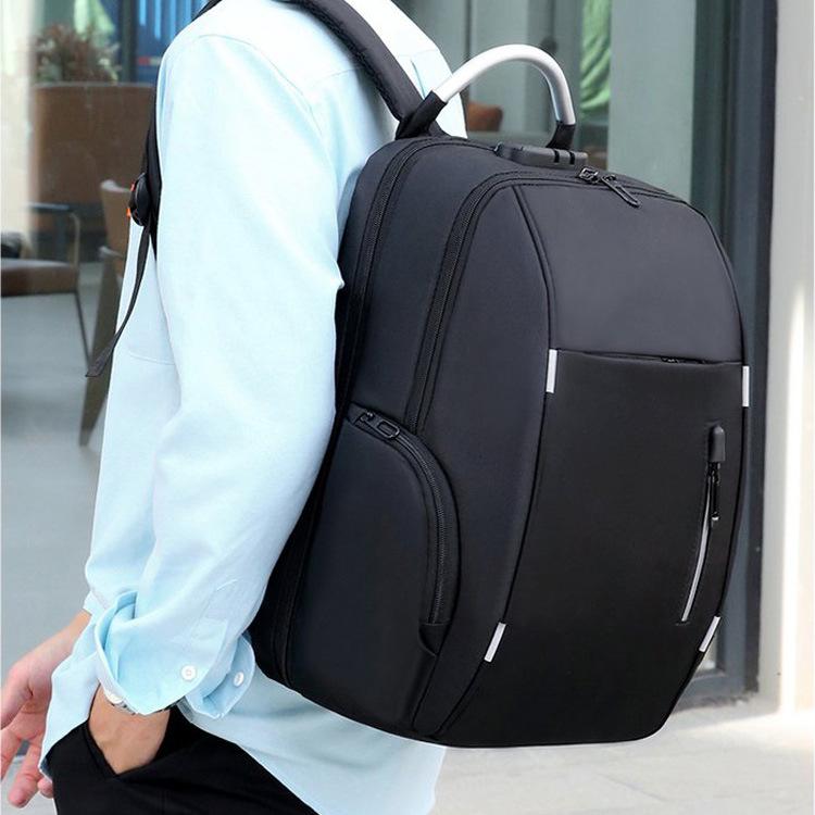 Multifunkční batoh na notebook pro podnikání a notebook USB nabíjení Night Reflection Pánský batoh Casual Bag
