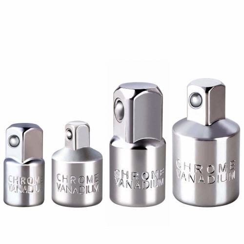 Square Ratchet Socket Adapter Reducer Converter Set Kit, 1/4", 3/8", 1/2" Driver Conversion for Automotive and Construction Work