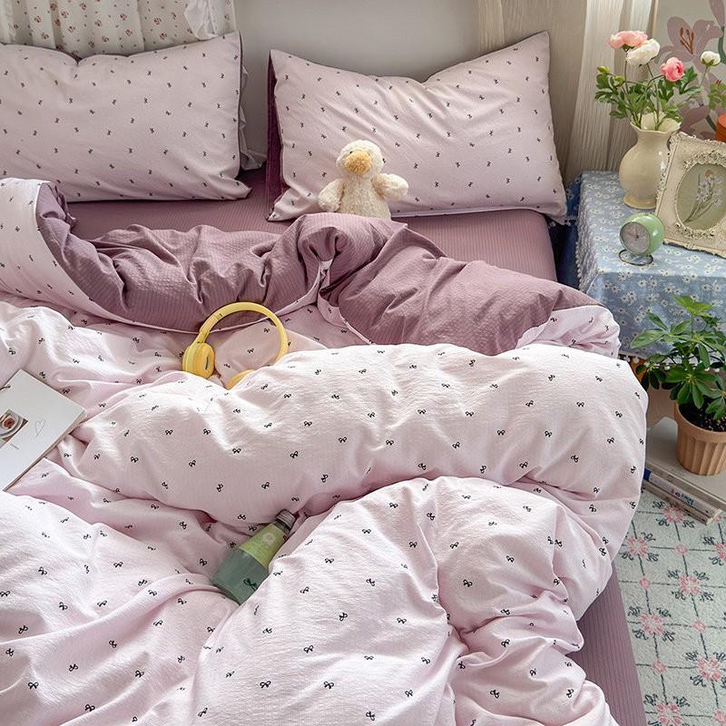 Cotton Bedding Set Dormitory Student Bed 150x200cm 180x220cm 200x230cm 3 Or 4 Piece Soft Comfortable