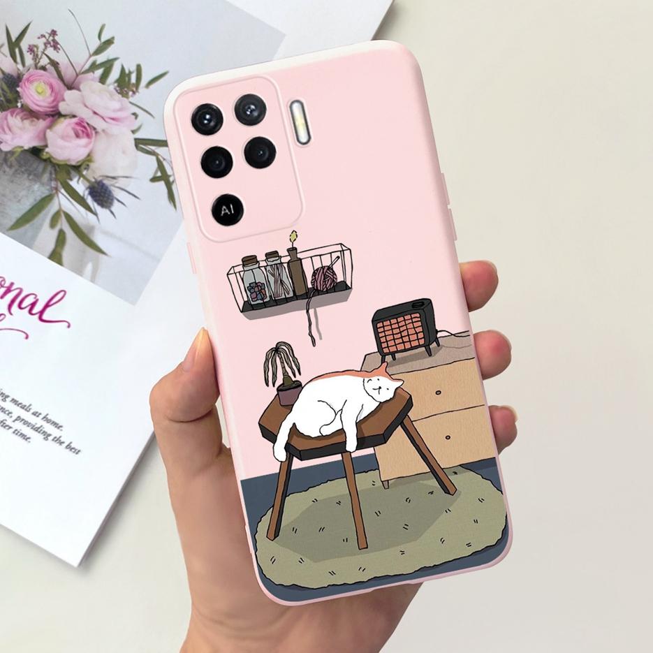 For Oppo Reno5 Lite Case Reno 5F 5Z Cute Cartoon Soft Silicone Phone Case For Oppo Reno 5 Pro Reno5 Lite 5F 5Z Back Cover Bumper