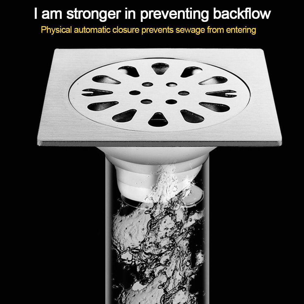 Com tampa de grade de grade, filtro de pia, ralo de piso de dupla finalidade, acessórios para máquina de lavar de banheiro