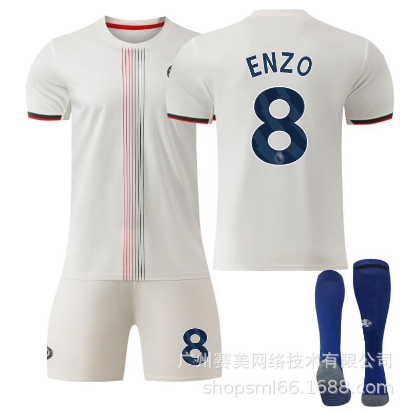 26 Football Uniform No. 10 Palmer Jersey 8 Enzo 24 Chelsea Away Suit Men's 20