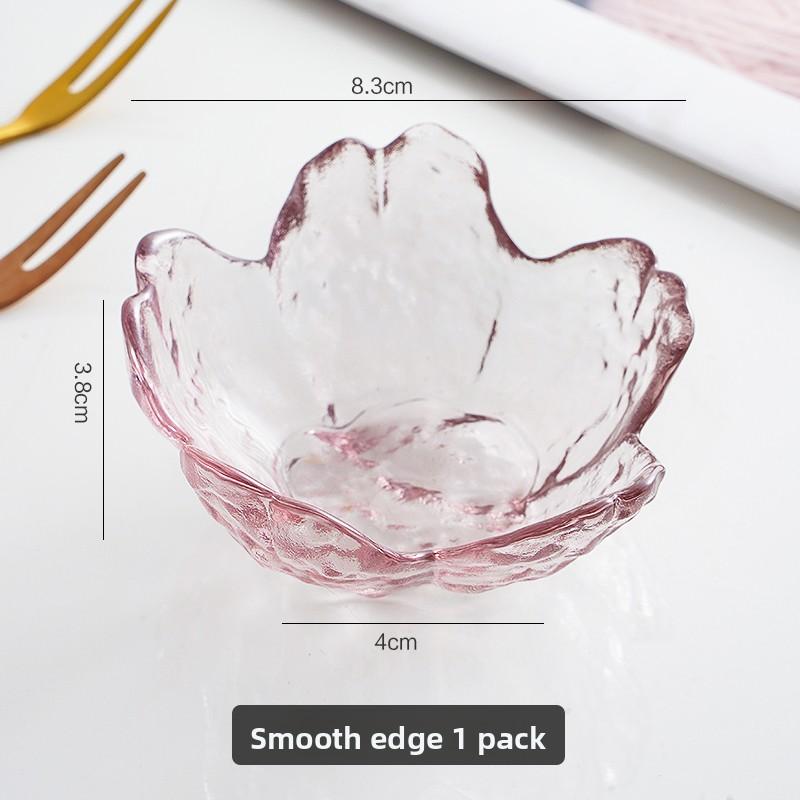 

Irregular Glass Sauce Di Japanese Sle Sakura Pattern Transparent Small Seasoning Dip Plate Creative Home Use Vinegar Di
