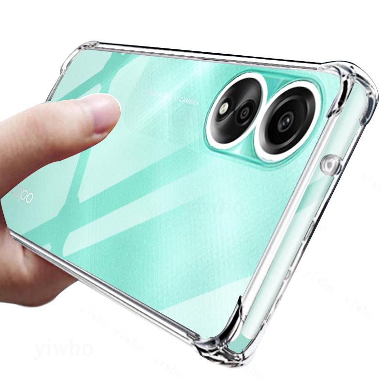 Stoßfeste Klarsichthülle für Oppo A78 4G 6,43" CPH2565 Weiche Silikon Transparente Rückabdeckungen für Oppo A 78 Handy Schutz Kamera