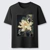 Lotus Adorned With Golden Specks TShirt Unisexs and Womens Summer Cotton Clothing Harajuku Fashion Round Neck Short Sleeve Top