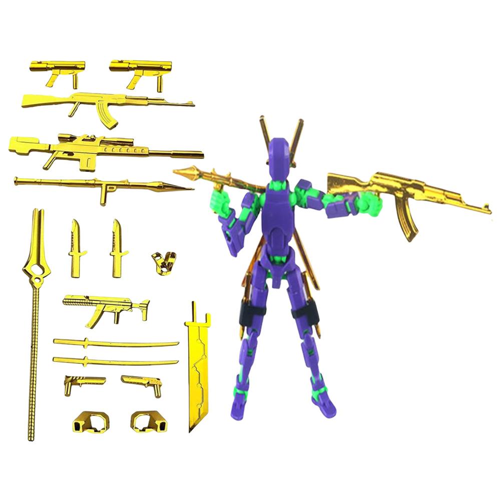 13 Multi-Jointed Action Figures Full Body Mechanical Movable Toy Action Figure Dummy Desk Decoration for Game Lovers