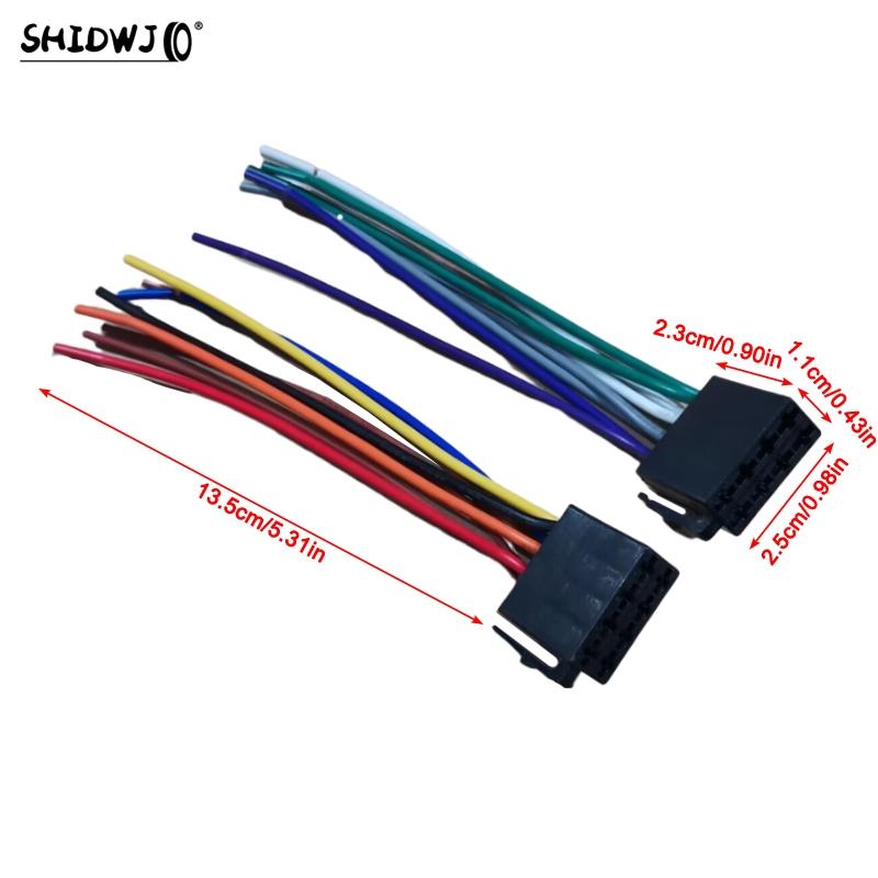Car Universal Adapters Wire Harness Adapter Female ISO Wiring Harness Car Radio Adaptor Connector Wire Plug Kit
