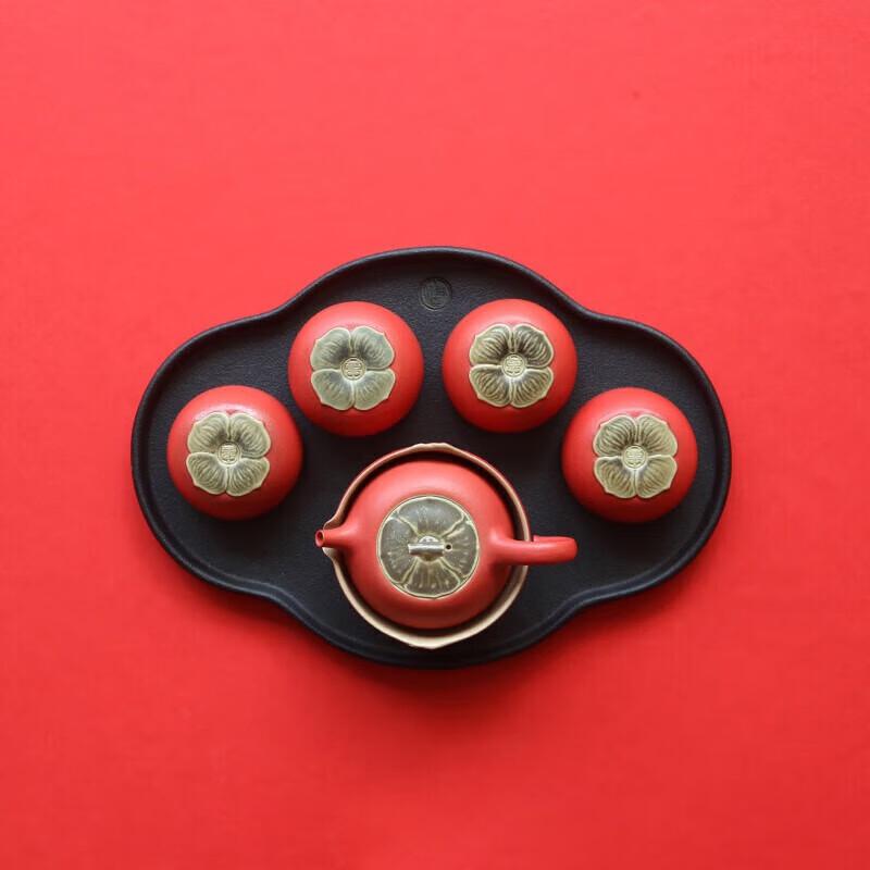 Wanqiantang Auspicious Pearl Glaze Ceramic Tea Set