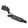 Soundhole Pickup Volume Tone Control 6 Hole Guitar Pickup for Acoustic Electric Guitar Black