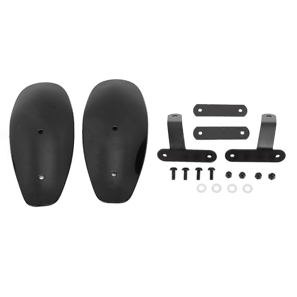 Motorcycle Handguards Universal Black Durable Plastic Shield Enhanced Protection Easy Installation Set for Motorcycles and Electric Bike