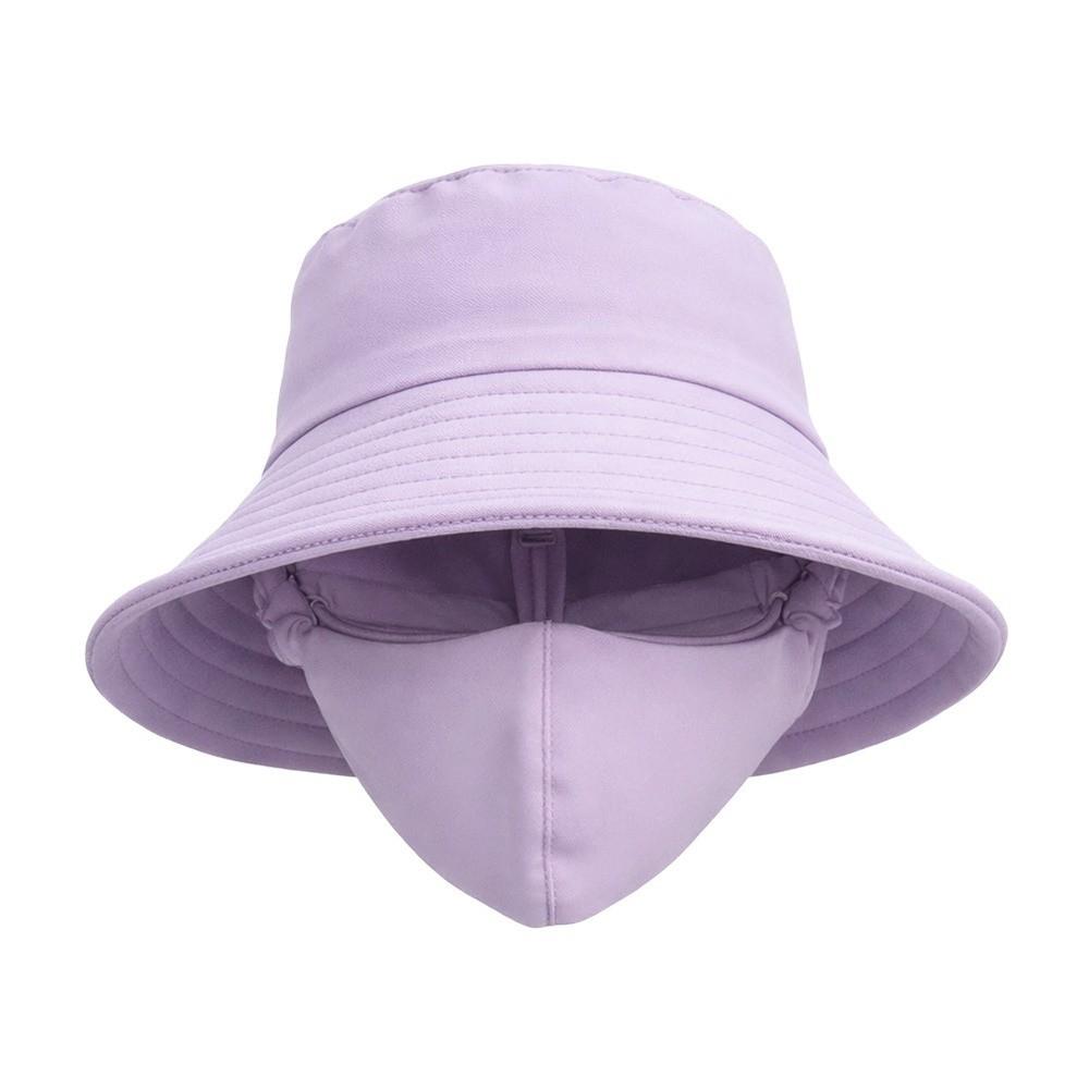 New With Mask Agricultural Work Hat Wide Brim Protect Neck Anti-uv Fisherman Hat Dust Mask Hat Tea Picking Cap Unisex