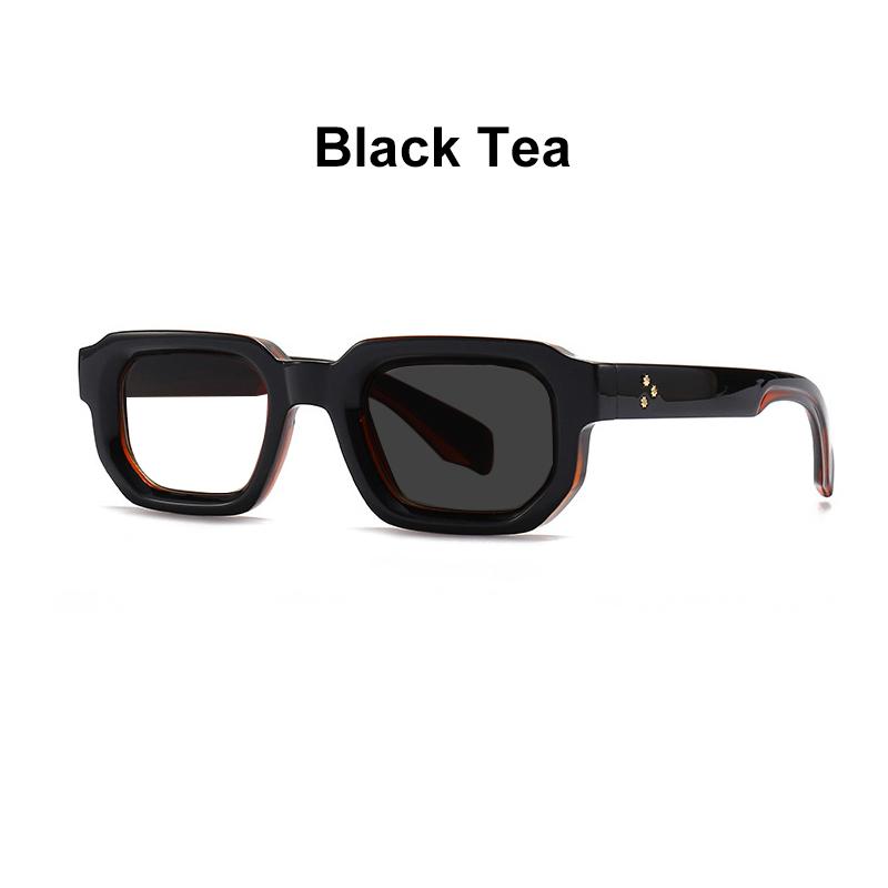 Brand Black Square Men's Glasses Frame Optical Anti Blue Light Reading Eyeglasses Retro Small Rivets Men's Presbyopia Glasses