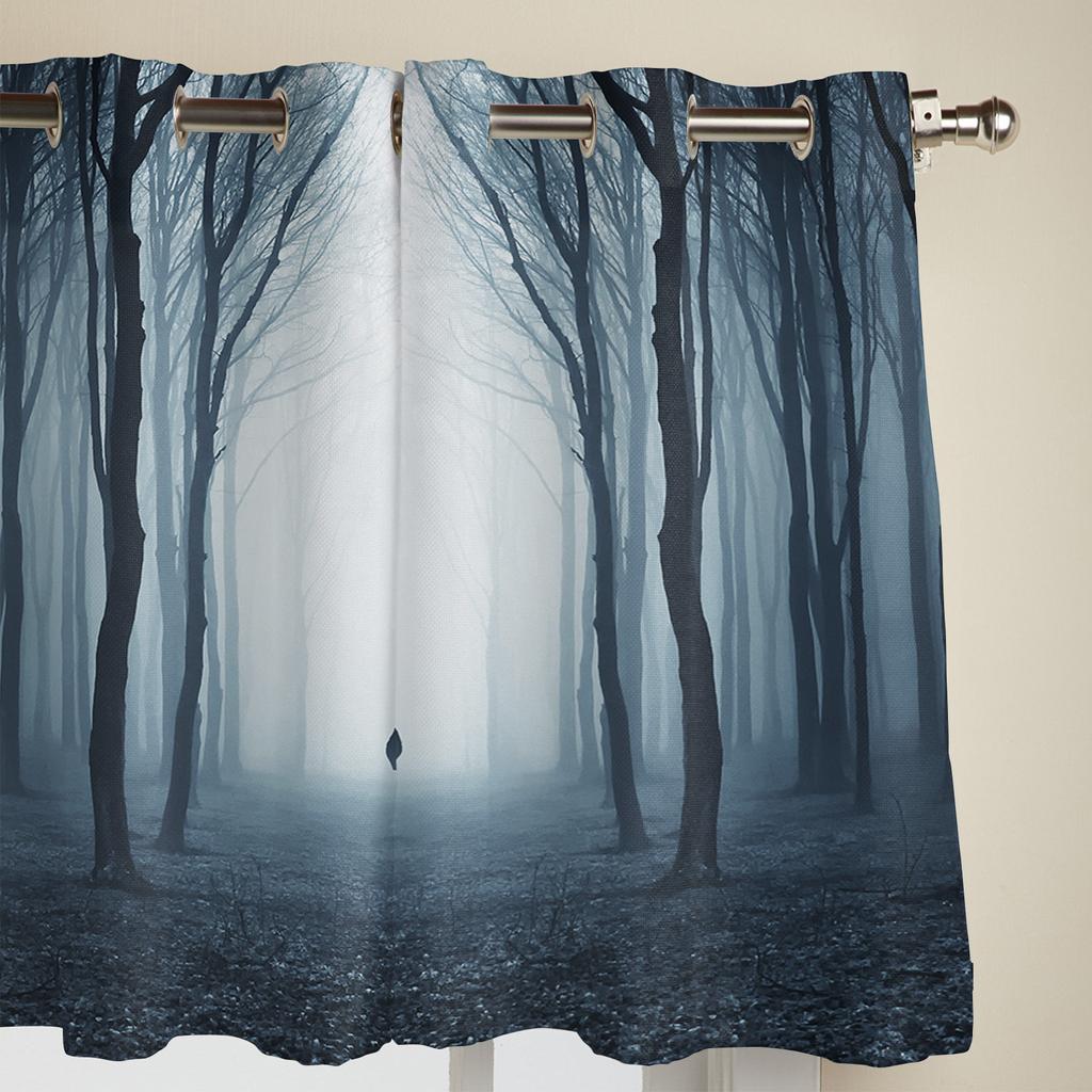 Night Forest Jungle Window Curtain Bedroom Living Room Window Drapes Kitchen Decoration Blinds Curtain