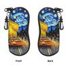 Van Gogh Style Poster (4) Glasses Case Cover  Outdoor Sunglasses Pouch For Men Women Soft Eyewear Bag Zip Eyeglass Protector