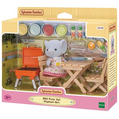 Sylvanian Family Elephant BBQ Camping Zestaw figurek 5640, 1 sztuka, popularne koreańskie zabawki