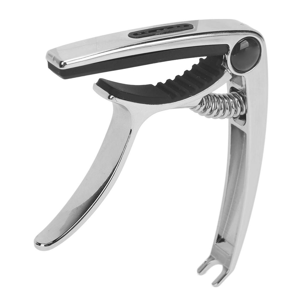 Guitar Capo 3 In 1 Multifunctional Zinc Alloy Rubber Pad Electric Guitar Capo with Pick for Banjo