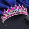 Black Rhinestone Tiaras and Crowns Headband for Queen Bridal Wedding Crown Hair Jewelry Princess Headbands Party Head Ornament