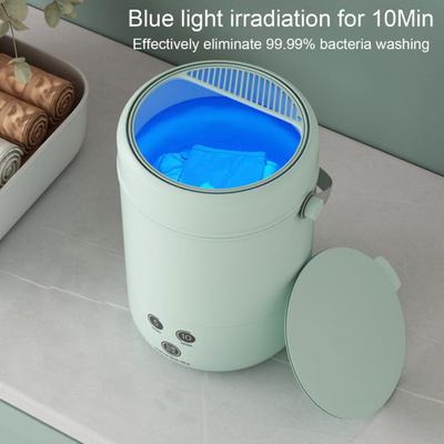 3.8L Underwear Socks Mini Washing Machine One-Button Control Timer Function Energy-saving Low Noise Portable Travel Washer KTY