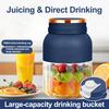 Yousheng 1200ml Portable Electric Juice Cup, Wireless Fruit and Vegetable Blender, Rechargeable Juicer with 48 Blades for Indoor Outdoor