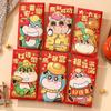 6pcs Thickened Lucky Red Pocket Blessing Money Envelope Red Pocket New Year Money Bag  Birthday Gift