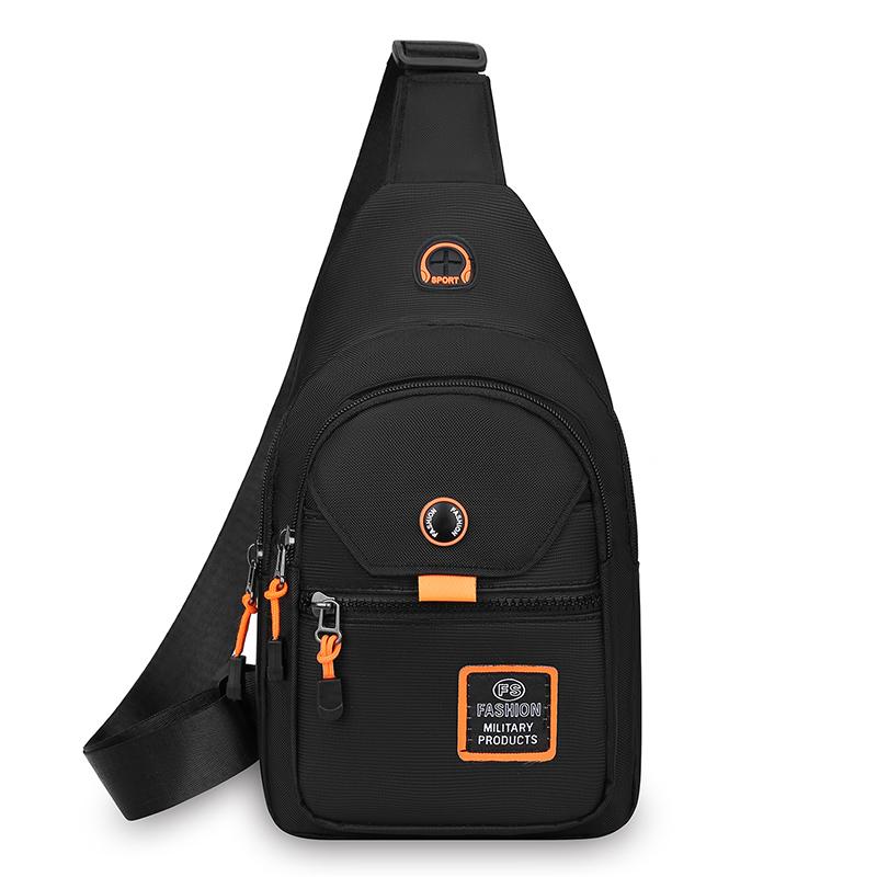 Unisex Oxford Crossbody Bag - Compact Chest Pack for Men (Lightweight & Waterproof - Perfect for Running Errands & Outings)