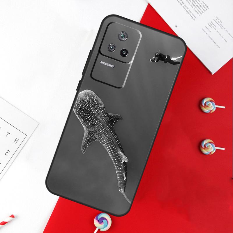 Ocean Whale Shark Animal Cover For Xiaomi 14 Ultra 15 13 11T 12T 13T 14T Pro POCO X7 Pro X3 X5 X6 M6 F5 F6 Pro Case