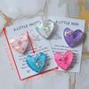 5pcs/Set Heart Shaped Resin Pocket Hug Cards, Multi Color Love Theme Greeting Cards With Invitation Pocket, Gift For Birthday, Wedding,Christmas Day,